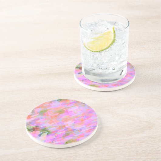 Roze Haze Zandsteen Onderzetter (Zijkant)