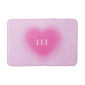 Roze Heart Aesthetisch Angel-nummer 111 Badmat (Voorkant)