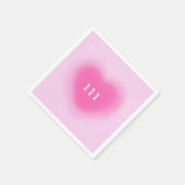  Roze Heart Aesthetisch Angel-nummer 111 Partij Servet (Hoek)