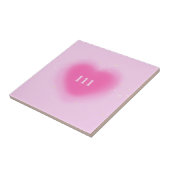  Roze Heart Aesthetisch Angel-nummer 111 Tegeltje (Zijkant)