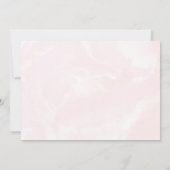 Roze Heart Cocktail Valentijnsdag Party Kaart (Achterkant)