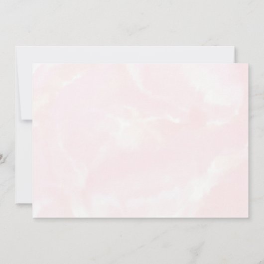 Roze Heart Cocktail Valentijnsdag Party Kaart (Achterkant)