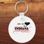 Roze Heart Indiana Sleutelhanger (Voorkant)