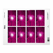 Roze Heart-label Etiket (Full Sheet)