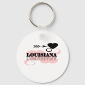 Roze Heart Louisiana Sleutelhanger (Voorkant)