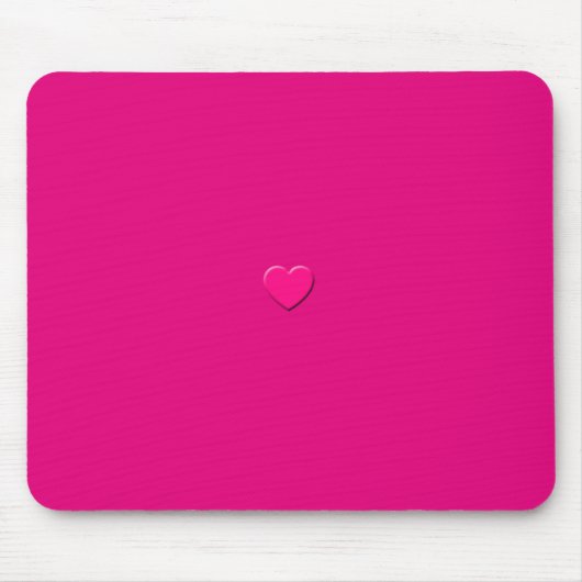 Roze Heart Mausepad Muismat (Voorkant)