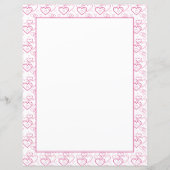 Roze Heart Shapes Patroon (Voorkant)