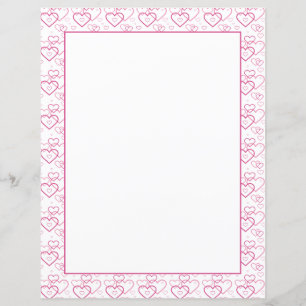 Roze Heart Shapes Patroon