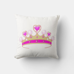 Roze Heart Tiara Sierkussen