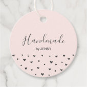 Roze | Hearts Handgemaakt, Craft Package Label (Voorkant)