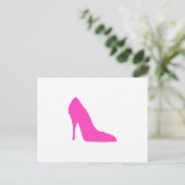 Roze heels briefkaart (Staand voorkant)