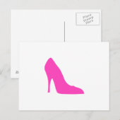 Roze heels briefkaart (Voorkant / Achterkant)