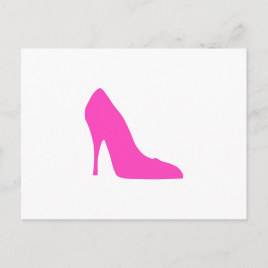 Roze heels briefkaart (Voorkant)
