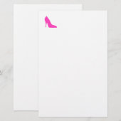 Roze heels briefpapier (Voorkant / Achterkant)