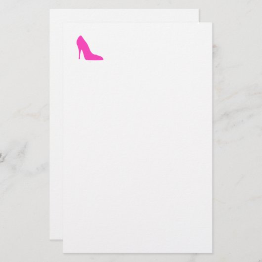 Roze heels briefpapier (Voorkant / Achterkant)