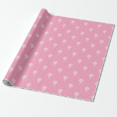 Roze Heet Luchtballon Patroon Cadeaupapier (Uitgerold)
