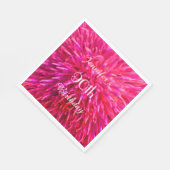 Roze, Heet Roze Papieren Servetten 90ste Verjaarda (Hoek)