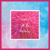 Roze, Heet Roze Papieren Servetten 90ste Verjaarda