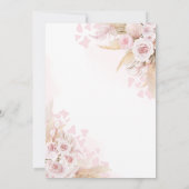 Roze Heilige Koe Baby shower Kaart (Achterkant)