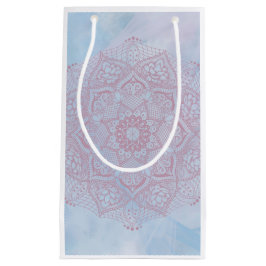  roze Heilige Lotus Flower Blossom Mandala Klein Cadeauzakje