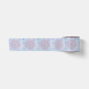 roze Heilige Lotus Flower Blossom Mandala Satijnen Lint