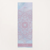  roze Heilige Lotus Flower Blossom Mandala Yogamat (Voorkant)