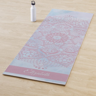 roze Heilige Lotus Flower Blossom Mandala Yogamat