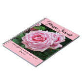 Roze Heirloom Roos Prayer Journal Notitieboek (Linkerzijde)