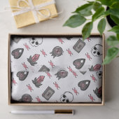 Roze heks Gothic Triple Moon Pattern Tissuepapier (Geschenk)