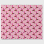 Roze Heks Pet Cadeaupapier (Vlak)