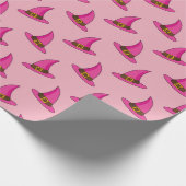 Roze Heks Pet Cadeaupapier (Hoek)