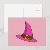 Roze Heks Pet Feestdagenkaart (Voorkant / Achterkant)