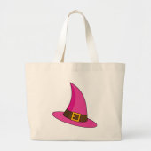 Roze Heks Pet Grote Tote Bag (Voorkant)