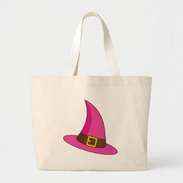 Roze Heks Pet Grote Tote Bag