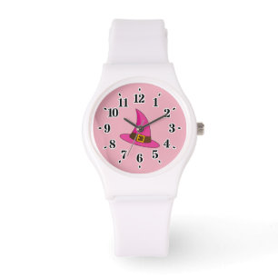 Roze Heks Pet Horloge