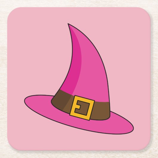 Roze Heks Pet Kartonnen Onderzetters (Voorkant)
