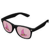 Roze Heks Pet Retro Zonnebril (Gekanteld)