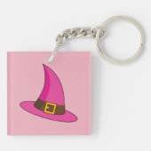 Roze Heks Pet Sleutelhanger (Achterkant)