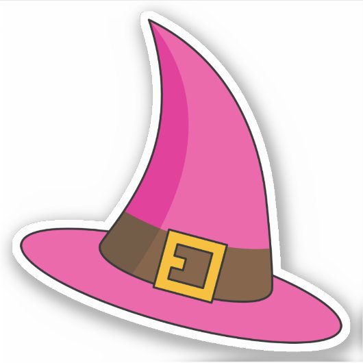 Roze Heks Pet Sticker (Voorkant)