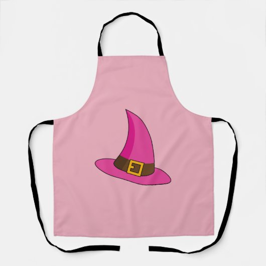 Roze Heksenhoed Schort (Voorkant)