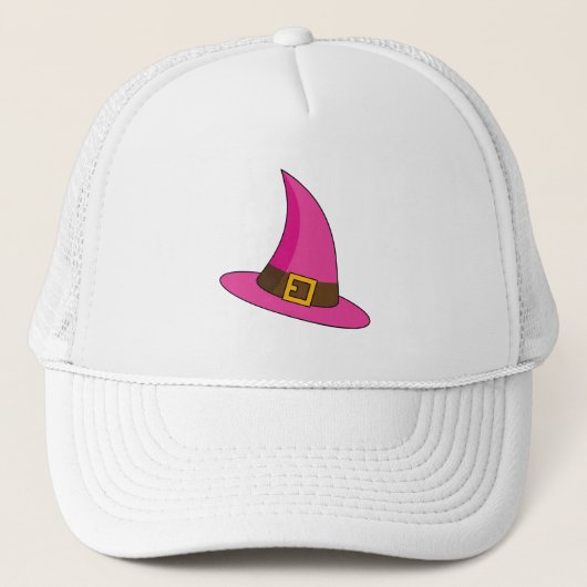 Roze Heksenhoed Trucker Pet (Voorkant)
