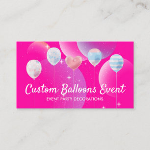 Roze Helder Feest Feest Planner Decoratie Ballonne Contactkaartje