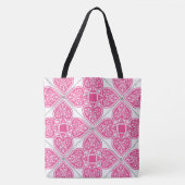 Roze helemaal over de Zak van het Lichaam Tote Bag (Voorkant)