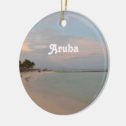 Roze hemden in Aruba Keramisch Ornament (Links)