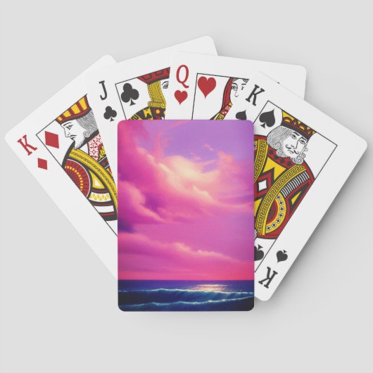 Roze hemden pokerkaarten (Achterkant)