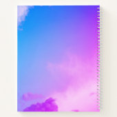 Roze Hemel Achtergrond Spiraal Kunst Schetsboek Notitieboek (Achterkant)