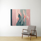 Roze hemel Een zuiver en uniek stukje luchtvisie Wandkleed (In Situ (horizontaal))