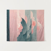 Roze hemel Een zuiver en uniek stukje luchtvisie Wandkleed (Voorkant (horizontaal))