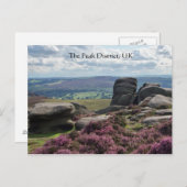 Roze hemel en steen briefkaart (Voorkant / Achterkant)