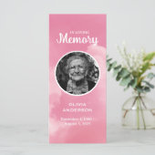 Roze Hemel Hemel Memoriale Gebedsfoto bladwijzer (Staand voorkant)